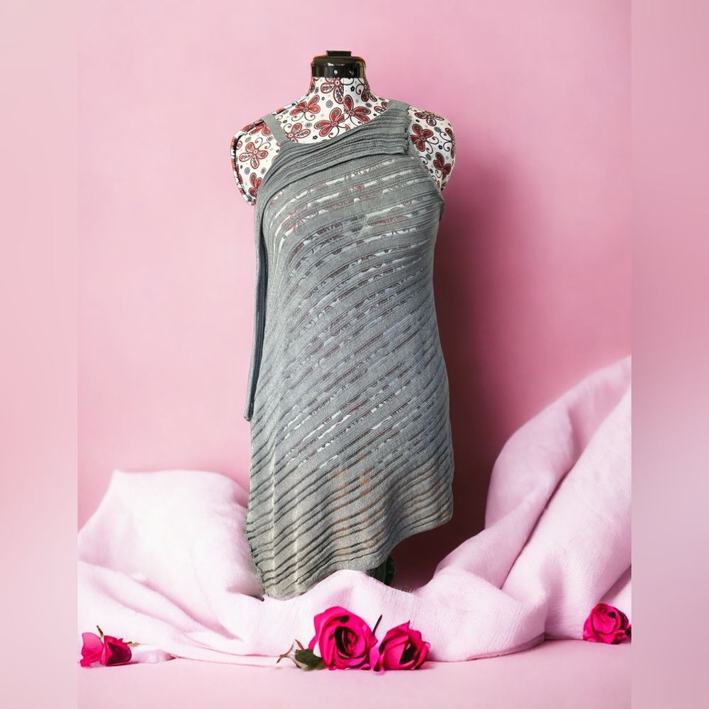 Sarah Pacini Made in Italy Layered Tunic Topper Dress